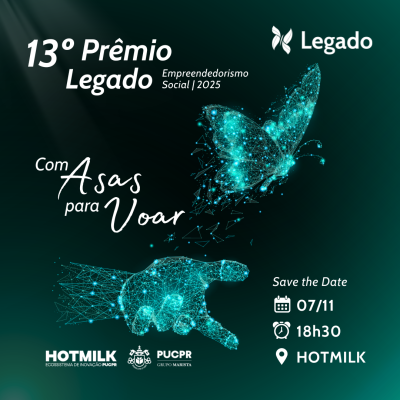 Prêmio Legado 2025 - Save the Date WhatsApp